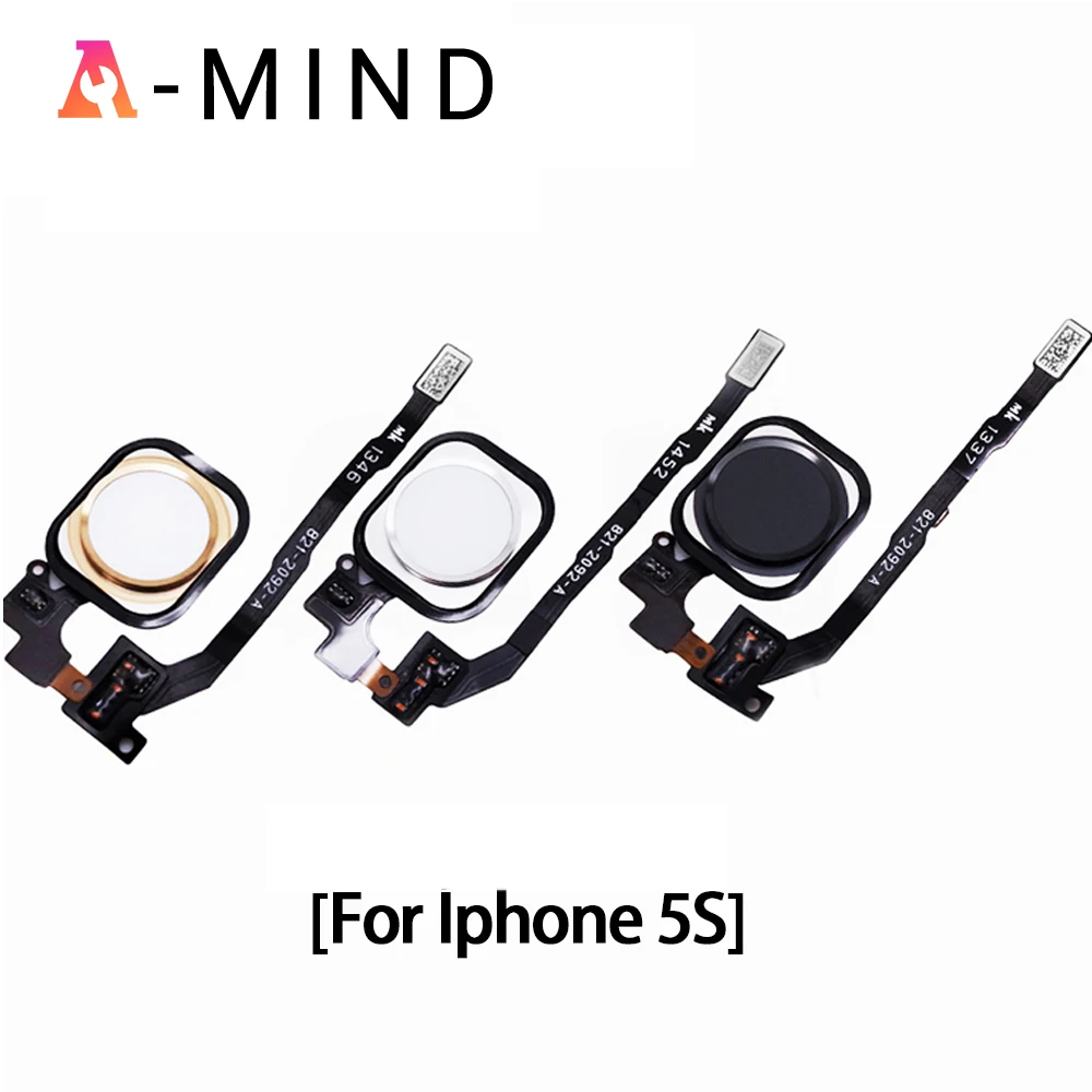 For iPhone 5S Original Home Button Assembly Flex Cable Sensor Ribbon Complete Spare Parts Replacement for Iphone 5s Home Button
For iPhone 5S Original Home Button Assembly Flex Cable Sensor Ribbon Complete Spare Parts Replacement for Iphone 5s Home Button