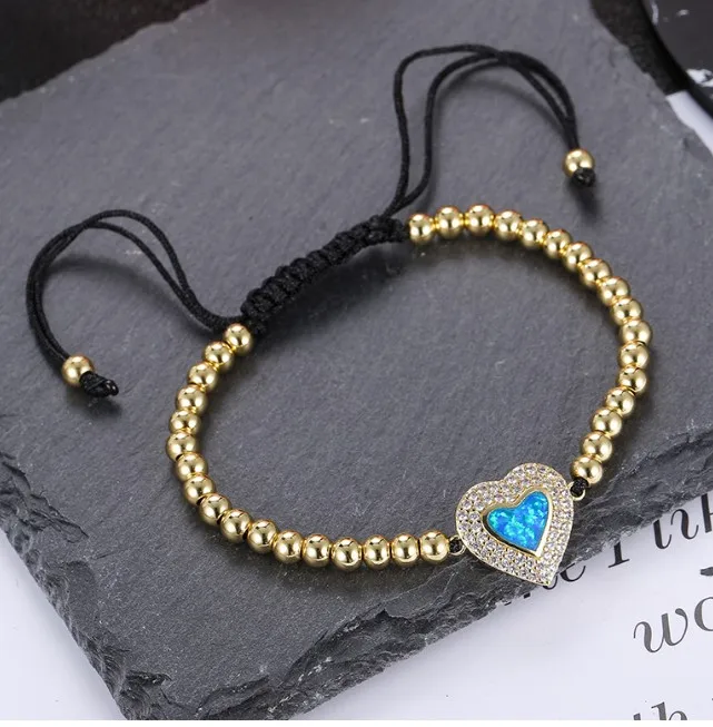 gold silver rose gold micro pave Cubic Zirconia cz zircon rope adjusted Macrame Blue Opal bracelet fg41 heart Braided Bangles
gold silver rose gold micro pave Cubic Zirconia cz zircon rope adjusted Macrame Blue Opal bracelet fg41 heart Braided Bangles