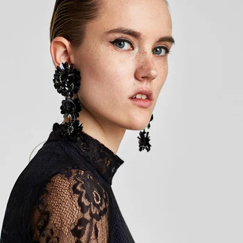 New Design Women Jewelry Resin Fashion Flower Drop Earrings Trendy Jewelry Dangle Statement Earrings
New Design Women Jewelry Resin Fashion Flower Drop Earrings Trendy Jewelry Dangle Statement Earrings