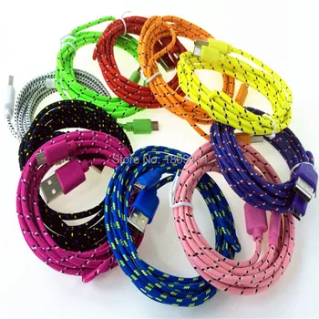 500pcs/lot 10 Colors 3M 10FT Nylon Fabric Micro USB Cable For Samsung s3 s4 for HTC LG
500pcs/lot 10 Colors 3M 10FT Nylon Fabric Micro USB Cable For Samsung s3 s4 for HTC LG