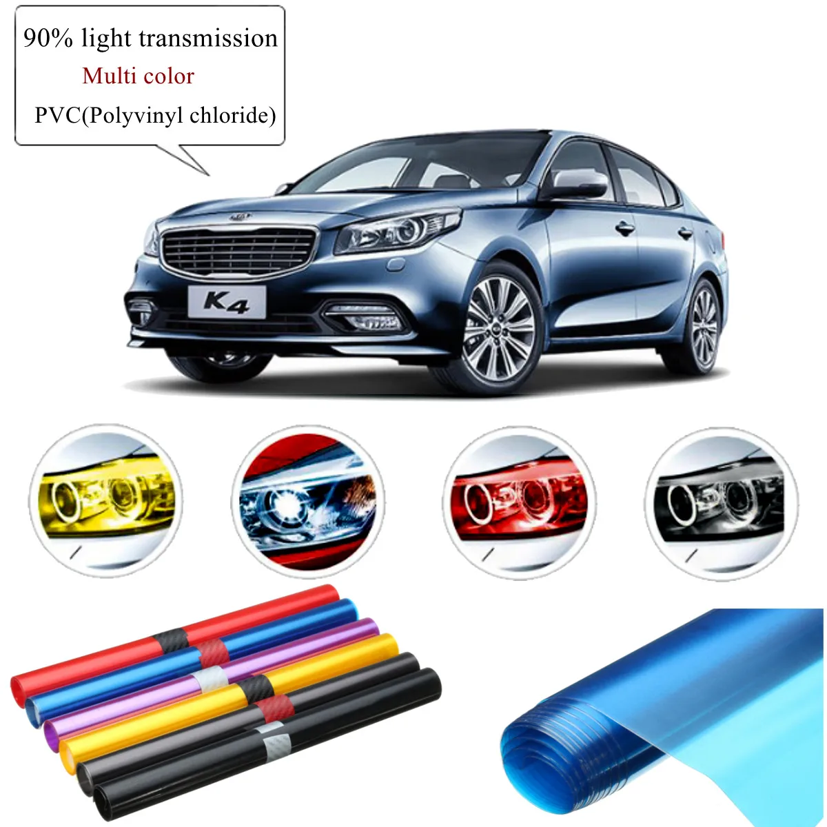 30 x 100cm PVC Car Foil Film Auto Vehicle Tail light Headlight Wrap Sticker Decal Purple Blue Red Yellow Black Brown
30 x 100cm PVC Car Foil Film Auto Vehicle Tail light Headlight Wrap Sticker Decal Purple Blue Red Yellow Black Brown