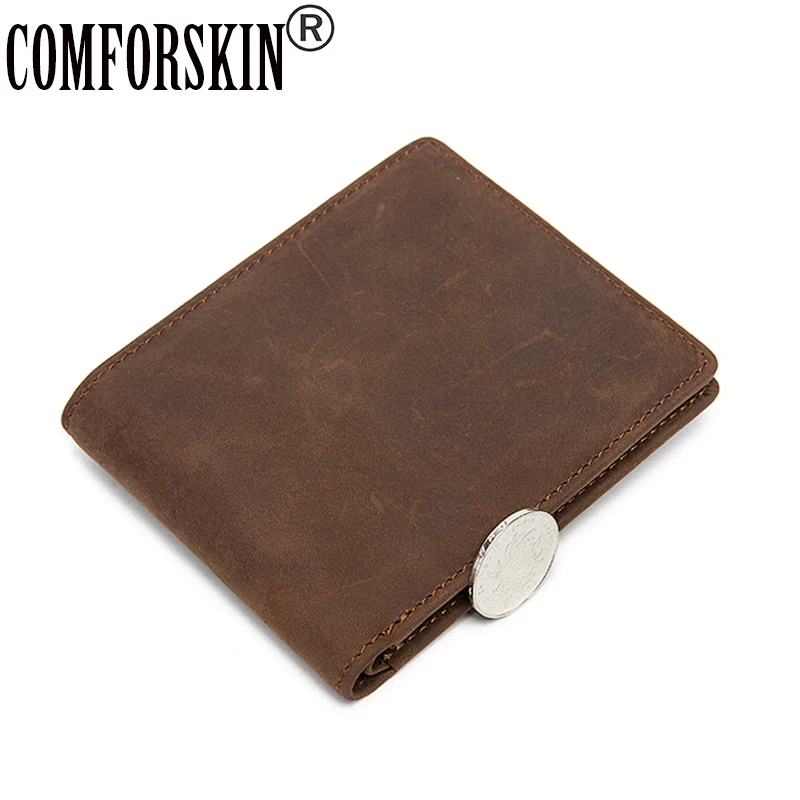 Retro Genuine Leather 100% Premium Crazy Horse 2017 New Arrivals European American Vintage Slim Bi-fold Men Wallets Male Purses
Retro Genuine Leather 100% Premium Crazy Horse 2017 New Arrivals European American Vintage Slim Bi-fold Men Wallets Male Purses