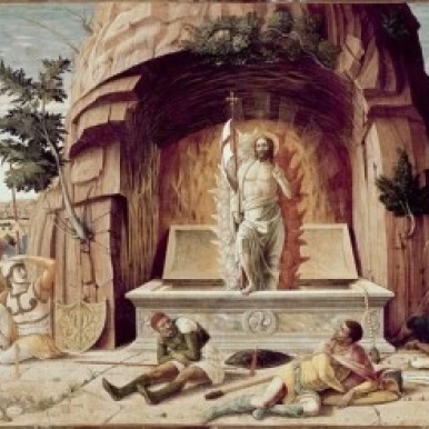 Resurrection Andrea Mantegna (1431-1506 Italian) Musee des Beaux-Arts Tours France Poster Print (18 x 24)