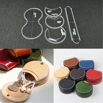 Acrylic Stencil Leather Template Home Leathercraft Sewing Pattern Tools Accessory Earphone line bag Mini coin bag 8.5*8.5*4cm
Acrylic Stencil Leather Template Home Leathercraft Sewing Pattern Tools Accessory Earphone line bag Mini coin bag 8.5*8.5*4cm