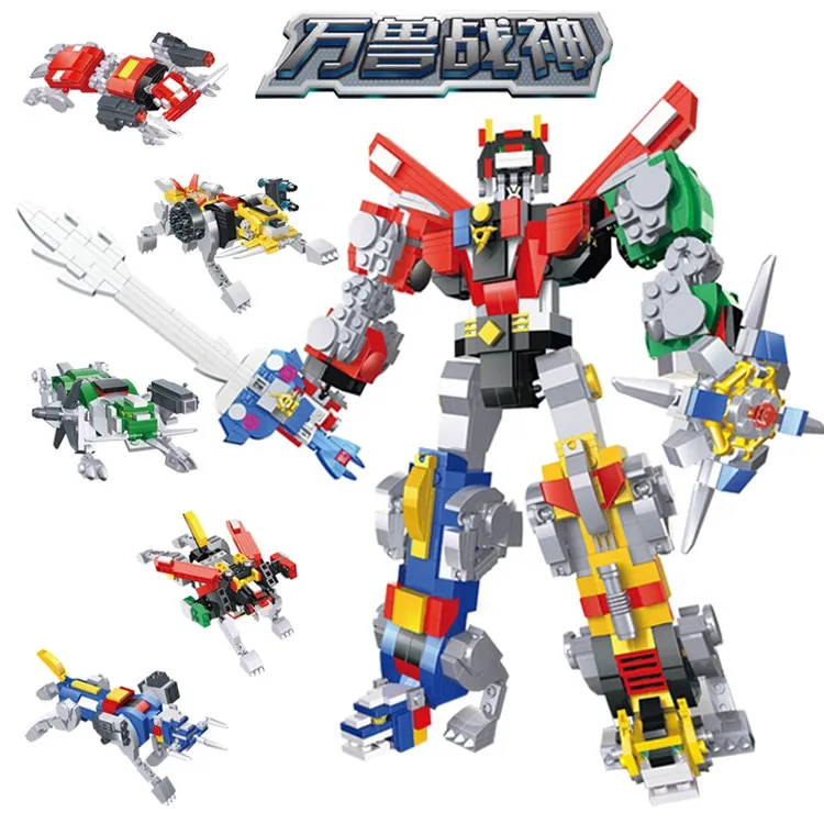 5 IN 1 compatible legoed Voltron ideas creator model kids toys sets model building blocks moc mecha Transformation bricks gift
5 IN 1 compatible legoed Voltron ideas creator model kids toys sets model building blocks moc mecha Transformation bricks gift