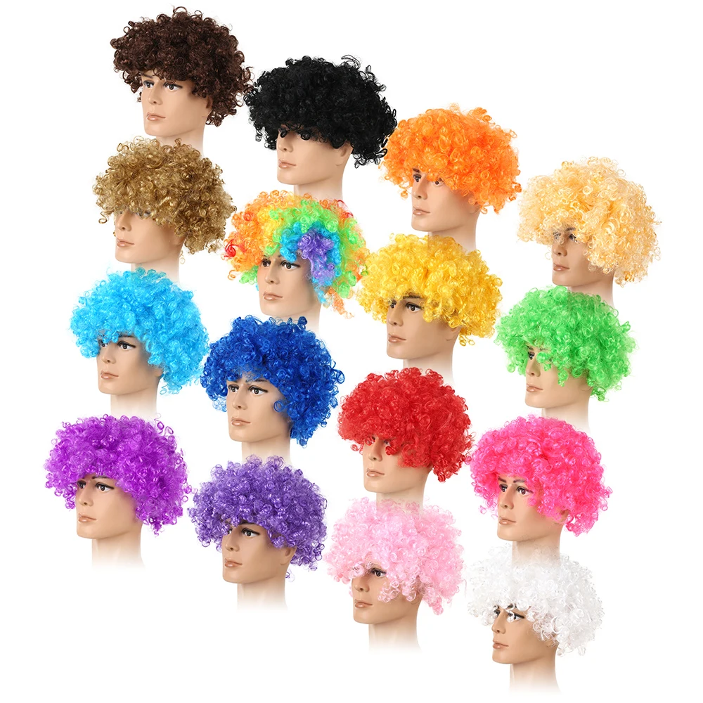 Children Adult Soccer Fans Wig Explosion Curly Hairpiece Carnival Party Wigs For Christmas Dress Costume Football Fans Party
Children Adult Soccer Fans Wig Explosion Curly Hairpiece Carnival Party Wigs For Christmas Dress Costume Football Fans Party