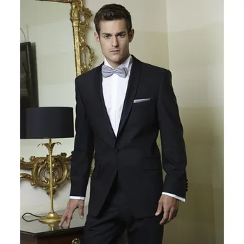 2019 Shawl Lapel Black Men Suit Regular Fit Slim Wedding Groom Tuxedos Men Suits For Prom Wedding Costume Homme (Jacket+Pants)
2019 Shawl Lapel Black Men Suit Regular Fit Slim Wedding Groom Tuxedos Men Suits For Prom Wedding Costume Homme (Jacket+Pants)