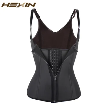 HEXIN Zip and Clip Latex Waist Trainer Vest Corset Waist Cinchers With 3 Row Hook Body Shaper Fajas Reductoras Plus Size 6XL
HEXIN Zip and Clip Latex Waist Trainer Vest Corset Waist Cinchers With 3 Row Hook Body Shaper Fajas Reductoras Plus Size 6XL