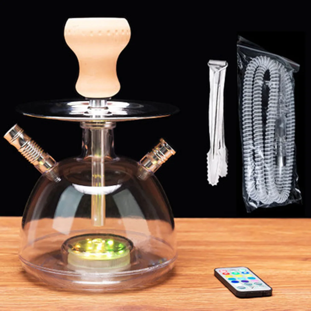 Acrylic Shisha Hookah Set with Led Light Narghile Shisha with Ceramic Hookah Bowl,Metal Charcoal Tongs Shisha Hose Water Smoking
Acrylic Shisha Hookah Set with Led Light Narghile Shisha with Ceramic Hookah Bowl,Metal Charcoal Tongs Shisha Hose Water Smoking