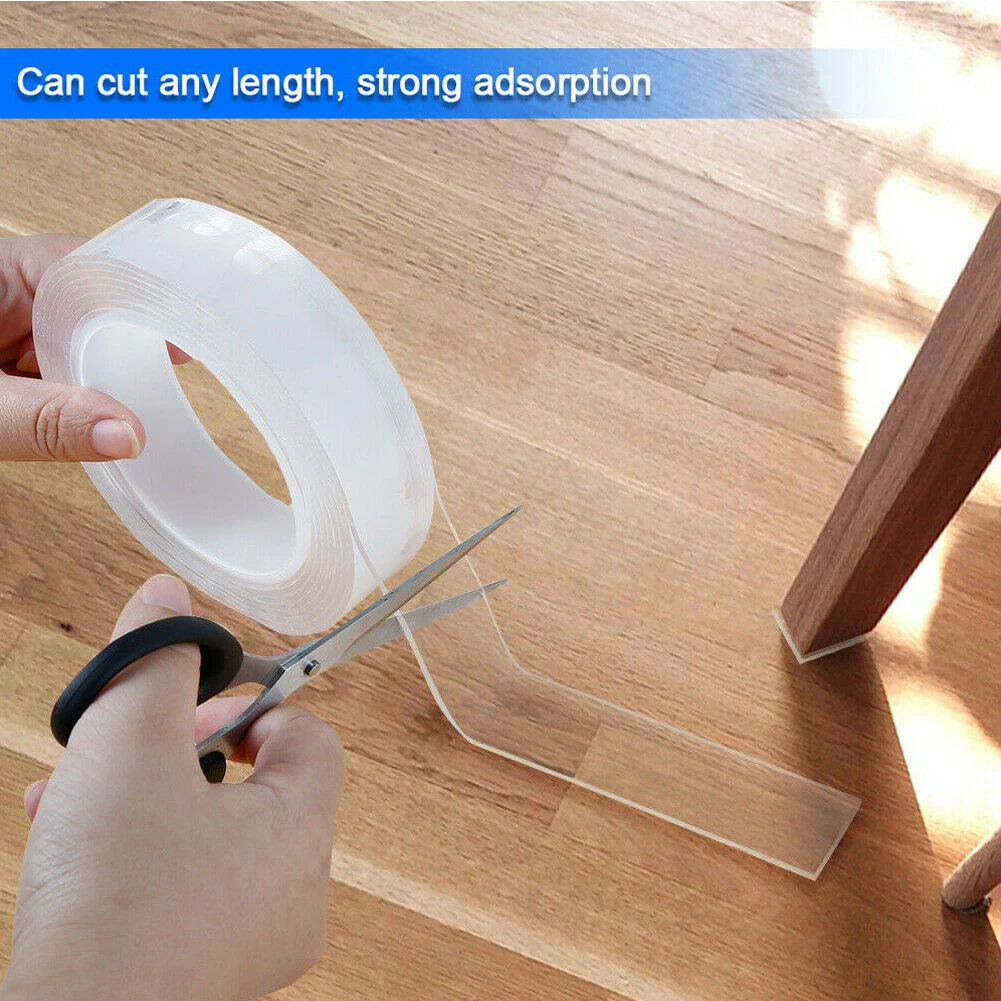 Fixing Office Adhesive Tape Traceless Craft Double-sided DIY Removable Reusable Smooth Washable Strongly Sticky Invisible Gel
Fixing Office Adhesive Tape Traceless Craft Double-sided DIY Removable Reusable Smooth Washable Strongly Sticky Invisible Gel