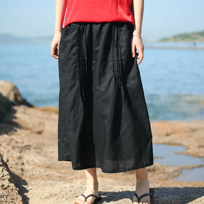 faldas mujer moda 2018 cotton linen long skirt summer jupe longue skirts womens elastic waist skirt japanese korean clothes
faldas mujer moda 2018 cotton linen long skirt summer jupe longue skirts womens elastic waist skirt japanese korean clothes