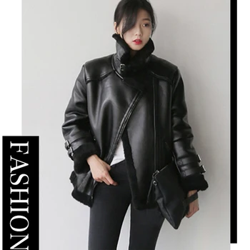 China Imported Natural Soft Fur Leather Coats Women Thick Velvet Woman's Fur Lined Coats Biker Lady Faux Fur Coat Overcoats A112
China Imported Natural Soft Fur Leather Coats Women Thick Velvet Woman's Fur Lined Coats Biker Lady Faux Fur Coat Overcoats A112