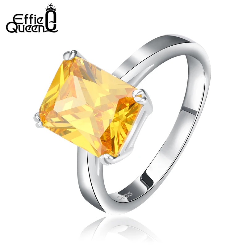 Effie Queen Single Crystal Finger Ring for Women Top Grade Yellow Square Zircon Engagement Rings DR59
Effie Queen Single Crystal Finger Ring for Women Top Grade Yellow Square Zircon Engagement Rings DR59