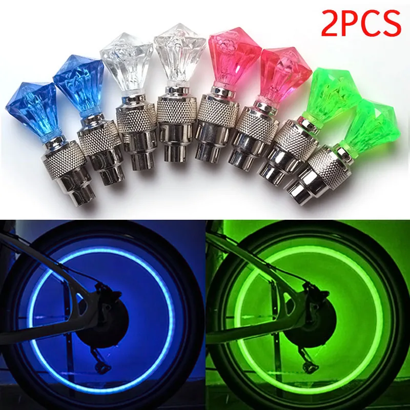 New 2pcs Cycling Tyre Tire Wheel Valve Flash Light Bicycle Motorcycle Bike Lamp Gainer
New 2pcs Cycling Tyre Tire Wheel Valve Flash Light Bicycle Motorcycle Bike Lamp Gainer