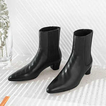 EshtonShero Shoes Woman Women Ankle Boots Square Med Heels Leather Pointed Toe Classic Ladies Motorcycle Riding Boots Size 3-8
EshtonShero Shoes Woman Women Ankle Boots Square Med Heels Leather Pointed Toe Classic Ladies Motorcycle Riding Boots Size 3-8