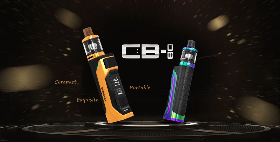 Wismec CB-80 Kit with AMOR NS Pro Tank 2ml Max Output 80W Electronic cigarette vape kit Powered by 18650 cell