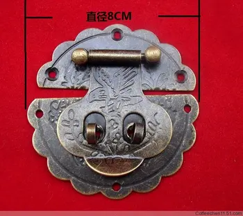 80mm Large bird box buckle Antique hasp Supporting small lock Padlock hasp Wooden buttons Wholesale
80mm Large bird box buckle Antique hasp Supporting small lock Padlock hasp Wooden buttons Wholesale