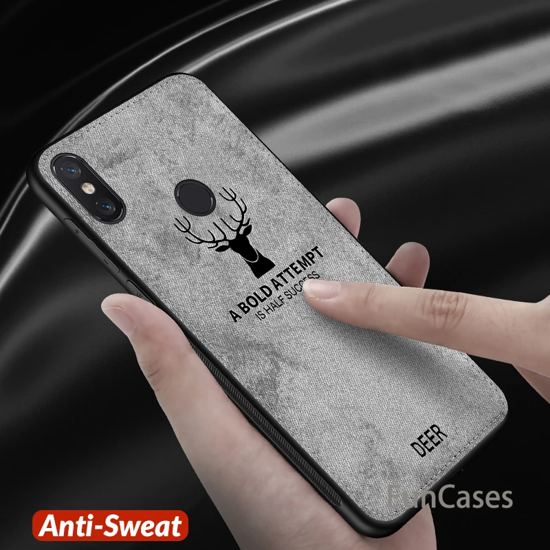 Тканевый чехол для телефона с оленем Xiaomi Redmi 6A Note 6 Pro силиконовый Xiomi 5 Plus A6 |