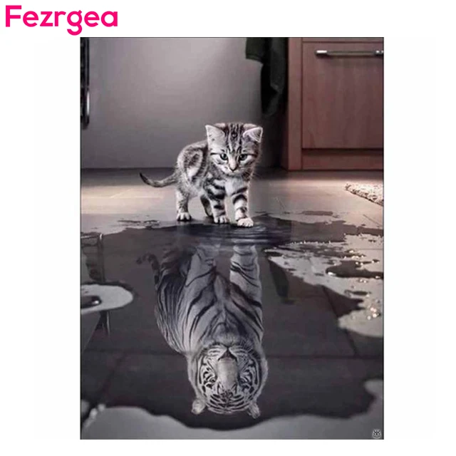 Fezrgea Cat Diamond Embroidery Full Kit DIY Diamond Painting Cross Stitch Animal Picture Rhinestones Mosaic Wall Home Decoration
Fezrgea Cat Diamond Embroidery Full Kit DIY Diamond Painting Cross Stitch Animal Picture Rhinestones Mosaic Wall Home Decoration
