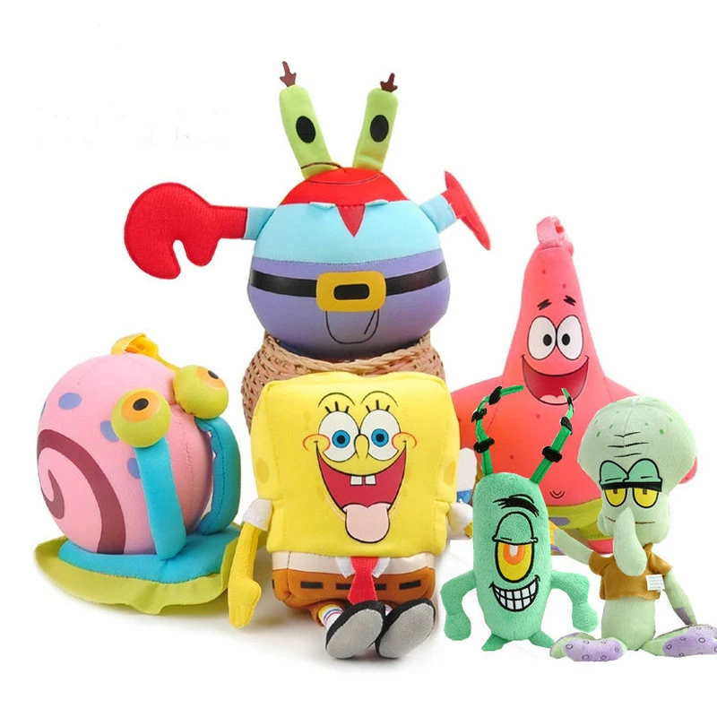 6pcs/lot SpongeBob Patrick Star Plush Toys Anime Doll for Children Soft Cartoon Stuffed Squidward Tentacles Kids Birthday Gift
6pcs/lot SpongeBob Patrick Star Plush Toys Anime Doll for Children Soft Cartoon Stuffed Squidward Tentacles Kids Birthday Gift