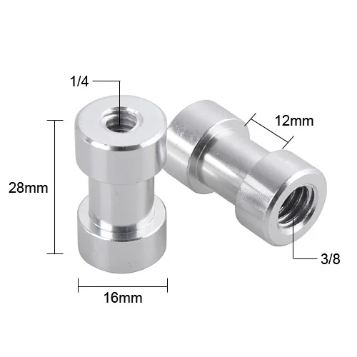 1 Piece Camera Flash Light Stand Conversion Screw Tripod Adapter Screw 1/4 to 3/8 Female Thread Photo Studio Accessories
1 Piece Camera Flash Light Stand Conversion Screw Tripod Adapter Screw 1/4 to 3/8 Female Thread Photo Studio Accessories