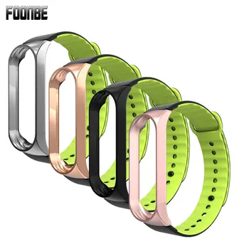 Foonbe For Mi Band 3 Strap Metal Stainless Steel+Silicone Strap For Xiaomi 3 Mi Band 3 Strap Bracelet Wristbands Gold/Black 
Foonbe For Mi Band 3 Strap Metal Stainless Steel+Silicone Strap For Xiaomi 3 Mi Band 3 Strap Bracelet Wristbands Gold/Black