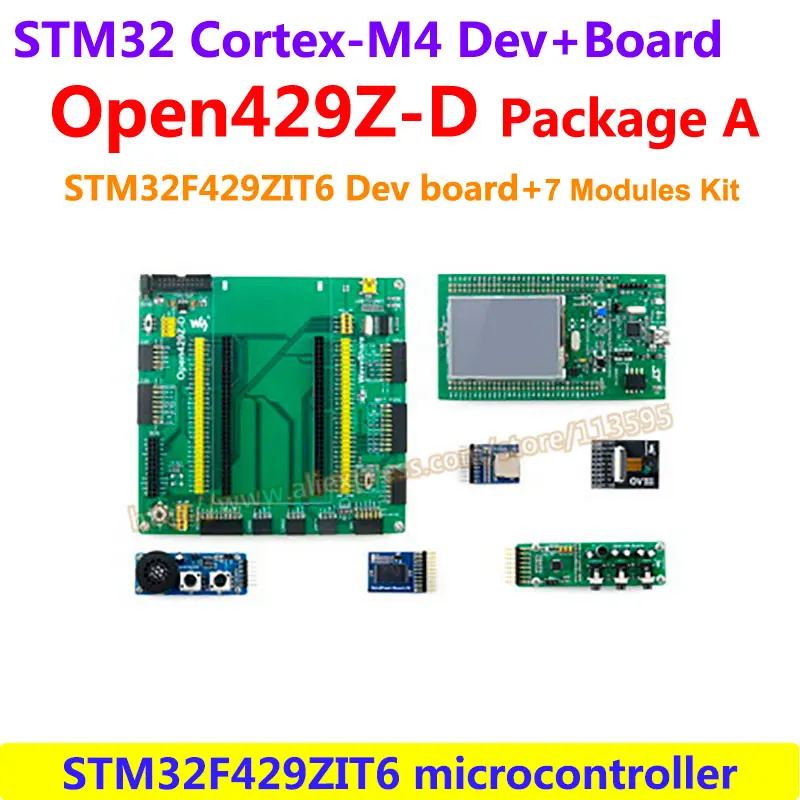STM32 Board STM32 Discovery Kit 32F429IDISCOVERY(2MB Flash)+Mother Board+7 Modules STM32F429I STM32 Cortex-M4 Development Board
STM32 Board STM32 Discovery Kit 32F429IDISCOVERY(2MB Flash)+Mother Board+7 Modules STM32F429I STM32 Cortex-M4 Development Board
