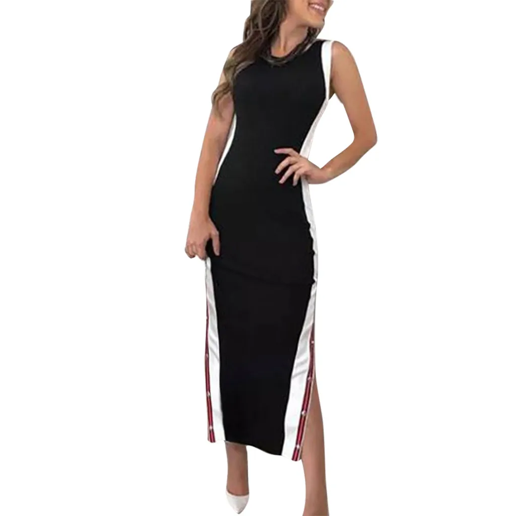 2019 MAXIORILL New Women's Summer Fashion Sexy Dress High Split Stripe Button Dress платье Wholesale T3
2019 MAXIORILL New Women's Summer Fashion Sexy Dress High Split Stripe Button Dress платье Wholesale T3