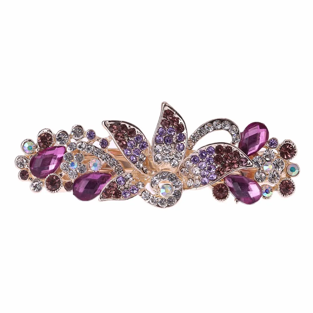 Fashion Rhinestone Flower Hair Barrette Clip Hairpin Wedding Bridal Women Girl Hair Accessories 8.6x3.3cm
Fashion Rhinestone Flower Hair Barrette Clip Hairpin Wedding Bridal Women Girl Hair Accessories 8.6x3.3cm