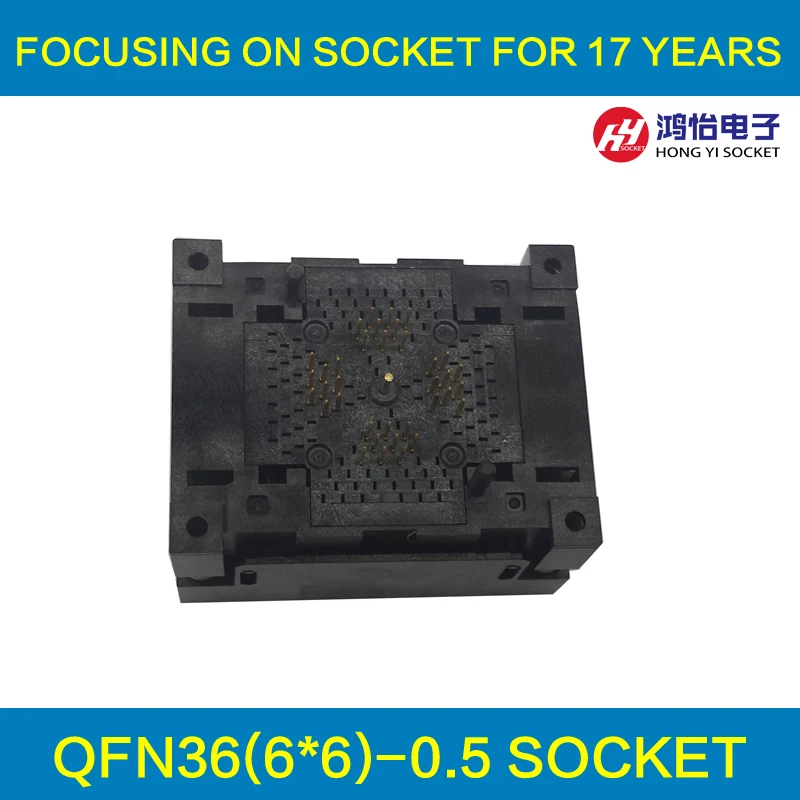 QFN36 MLF36 NP506-036-034-C-G Burn in Socket IC Test Socket Opentop Chip Size 6*6 Test Socket Flash Adapter Programming Socket
QFN36 MLF36 NP506-036-034-C-G Burn in Socket IC Test Socket Opentop Chip Size 6*6 Test Socket Flash Adapter Programming Socket