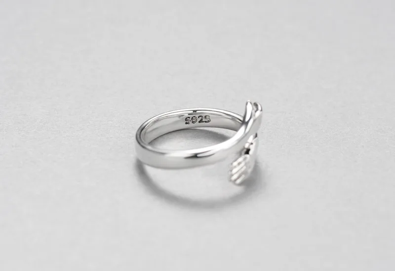 Creative Hands Embrace Open Rings 925 Sterling-Silver