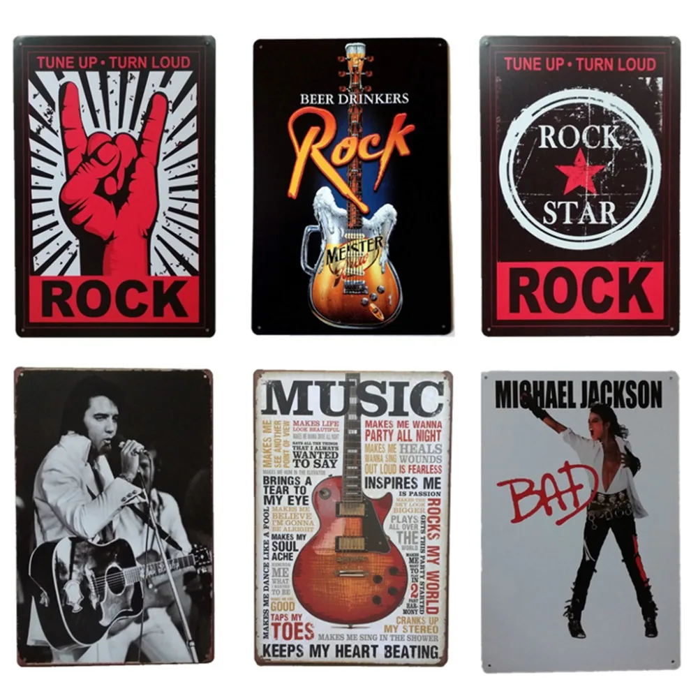 Music Stars Rock Music Vintage Metal Tin Sign Poster for Restaurant Pub Bar Living Room Dinning Room Bed Room
Music Stars Rock Music Vintage Metal Tin Sign Poster for Restaurant Pub Bar Living Room Dinning Room Bed Room