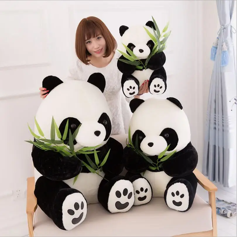 Giant Panda Plush Toys Sit Eat Bamboo Panda Dolls Soft Stuffed Toy Gifts For Girls Kids
Giant Panda Plush Toys Sit Eat Bamboo Panda Dolls Soft Stuffed Toy Gifts For Girls Kids