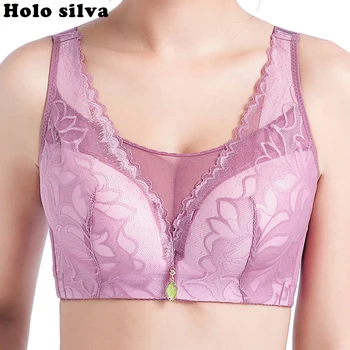 Full Coverage Wire Free Push Up Lace Bra Wirefree Minimizer Bra Sexy Plus Size 80D 85D 90D 95D For Women Floral Padded Brassiere
Full Coverage Wire Free Push Up Lace Bra Wirefree Minimizer Bra Sexy Plus Size 80D 85D 90D 95D For Women Floral Padded Brassiere
