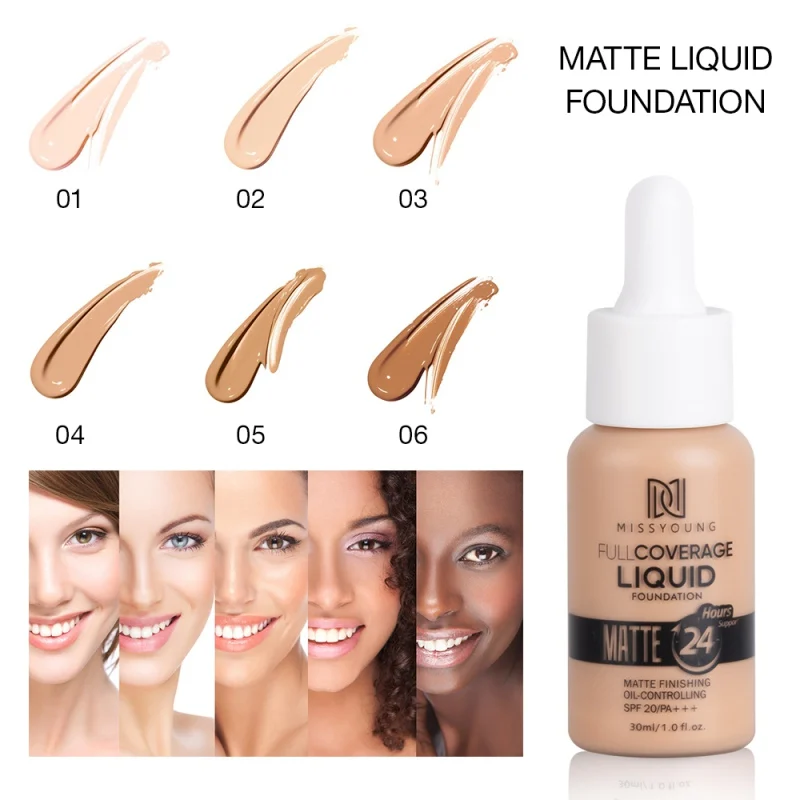 Liquid Fundation Waterproof Long-lasting Concealer Oil Control Makeup Full Coverage Matte Base Make Up
Liquid Fundation Waterproof Long-lasting Concealer Oil Control Makeup Full Coverage Matte Base Make Up