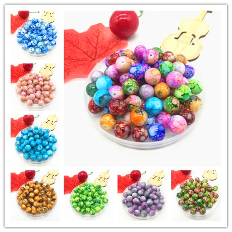 New 6mm-10mm Double Glass Beads Round Loose Beads DIY Bracelet Earrings Charms Necklace Beads For Jewelry Making
New 6mm-10mm Double Glass Beads Round Loose Beads DIY Bracelet Earrings Charms Necklace Beads For Jewelry Making