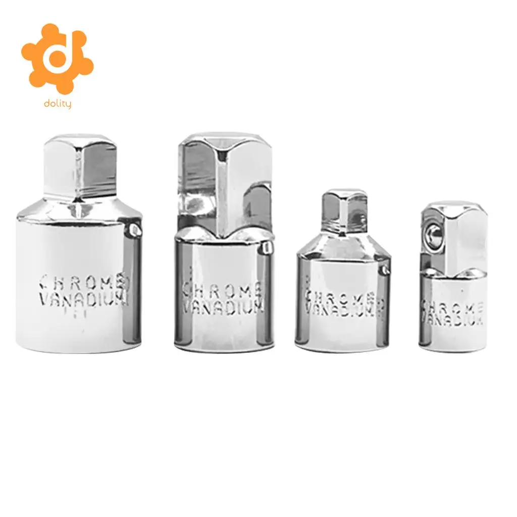 4pcs 1/4'' 3/8'' 1/2'' Chrome Vanadium Sleeve Swivel Connectors Tool Part