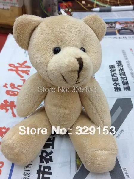 H-15cm light brown color lovely Mini Stuffed Jointed Bear Gift Flower Packing Teddy Bear 20pcs/lot
H-15cm light brown color lovely Mini Stuffed Jointed Bear Gift Flower Packing Teddy Bear 20pcs/lot