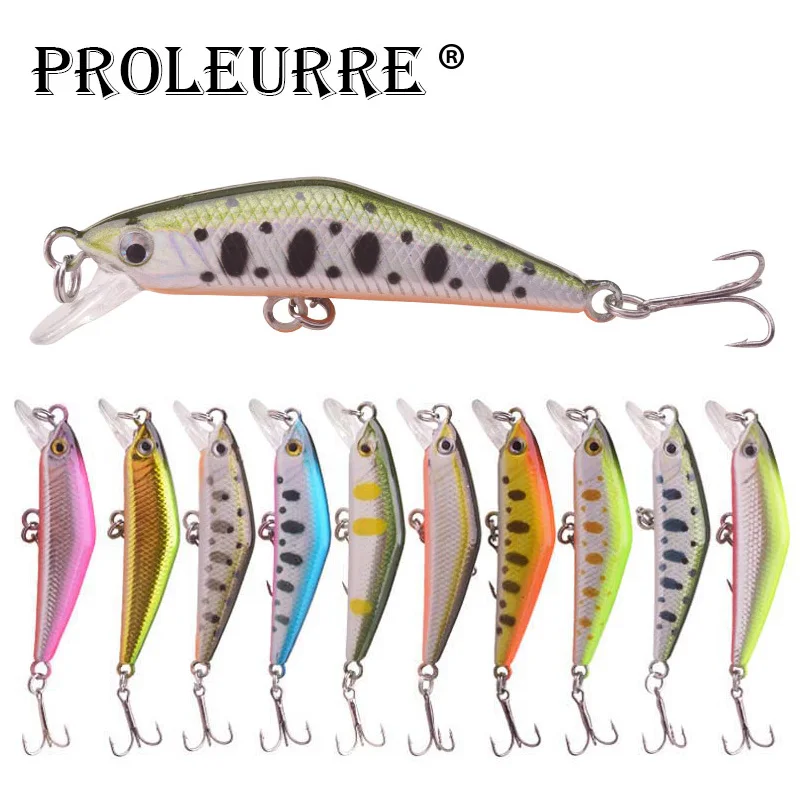 Proleurre 45mm 3g Minnow Fishing Lures Laser Minnow Fishing Crank Baits Wobbler Artificial Hard Bait Sinking Plastic Fish Lure
Proleurre 45mm 3g Minnow Fishing Lures Laser Minnow Fishing Crank Baits Wobbler Artificial Hard Bait Sinking Plastic Fish Lure