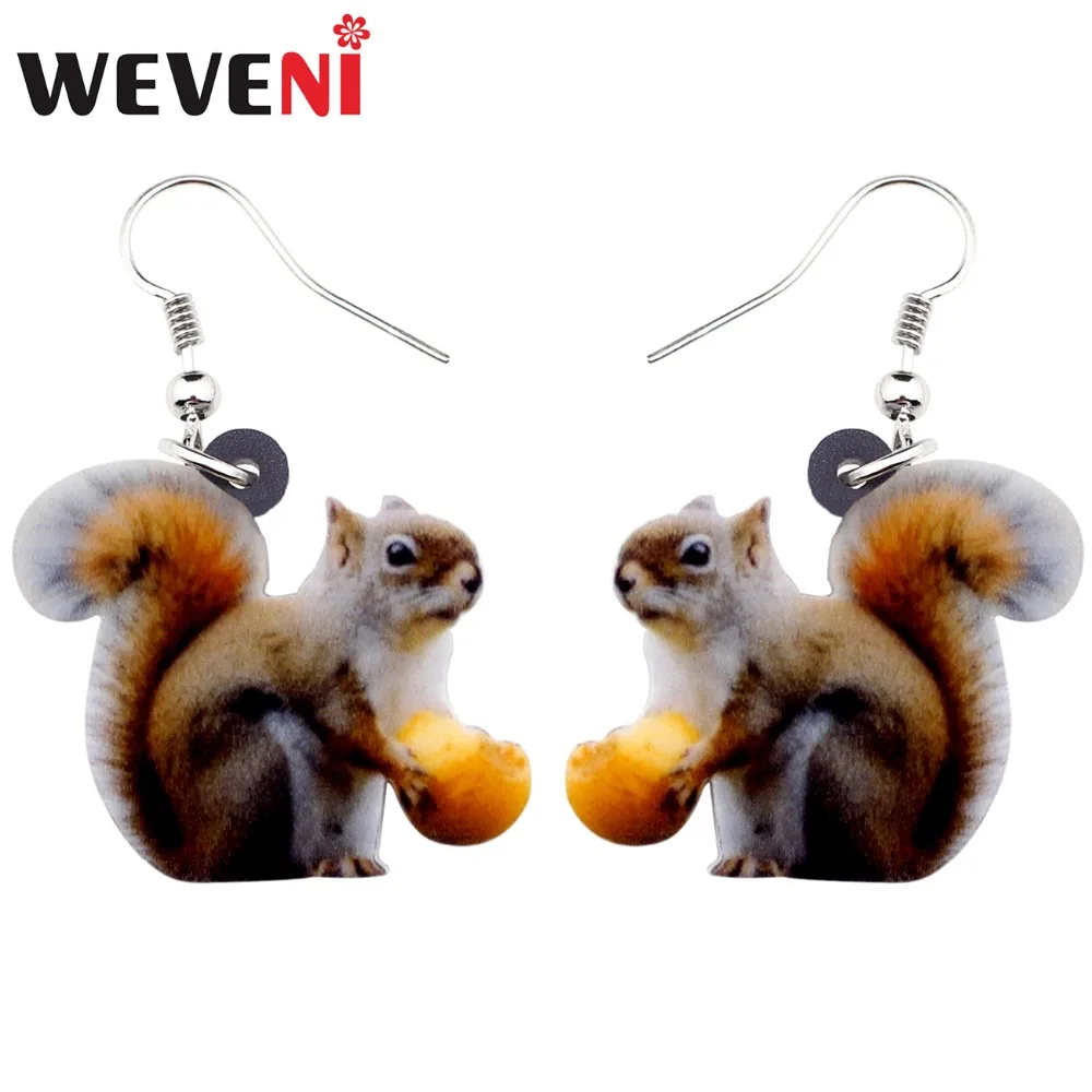 WEVENI Acrylic Sweet Nut Squirrel Earrings Big Long Dangle Drop Forest Animal Jewelry For Women Girl Ladies Teens Wholesale Gift
WEVENI Acrylic Sweet Nut Squirrel Earrings Big Long Dangle Drop Forest Animal Jewelry For Women Girl Ladies Teens Wholesale Gift