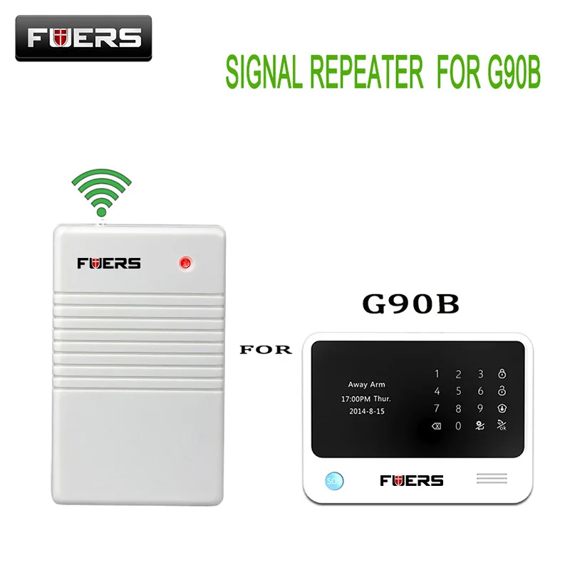 Беспроводной ретранслятор сигнала Fuers 433 МГц усиление PIR детектора датчик двери