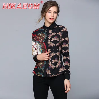 2019 Spring Summer Blouse Women Long Sleeve Shirts Fashion Leisure Poplin Shirts Office Ladies Print Turn-down Collar Tops
2019 Spring Summer Blouse Women Long Sleeve Shirts Fashion Leisure Poplin Shirts Office Ladies Print Turn-down Collar Tops