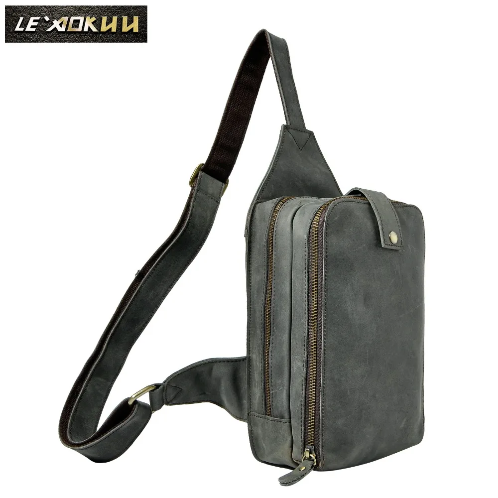 Quality Men Crazy Horse Leather Fashion Casual Waist Pack Chest Sling Bag Design One Shoulder Crossbody Bag For Male 6216g
Quality Men Crazy Horse Leather Fashion Casual Waist Pack Chest Sling Bag Design One Shoulder Crossbody Bag For Male 6216g