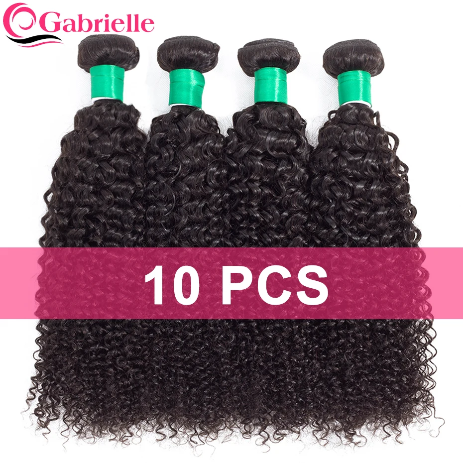 Gabrielle Human Hair Malaysian Kinky Curly Hair Bundles 10 pcs Natural Color Double Weft Non-remy Hair Weave Bundles
Gabrielle Human Hair Malaysian Kinky Curly Hair Bundles 10 pcs Natural Color Double Weft Non-remy Hair Weave Bundles