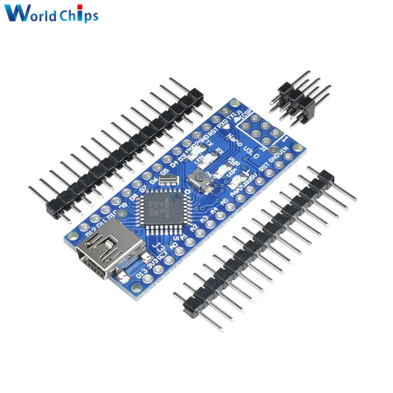 Mini USB Nano 3.0 Atmega328P-AU atmega328 Microcontroller 5V 16M Board Module for Arduino NANO 328P NANO 3.0 FT232 With Pins
Mini USB Nano 3.0 Atmega328P-AU atmega328 Microcontroller 5V 16M Board Module for Arduino NANO 328P NANO 3.0 FT232 With Pins