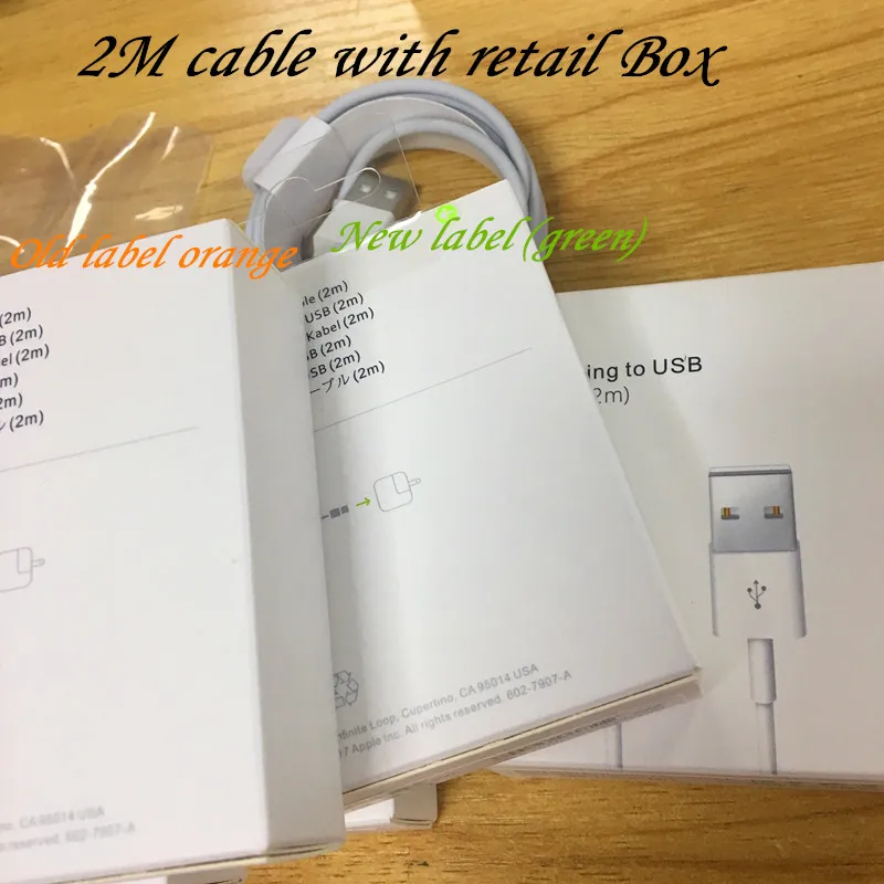 100pcs High Quality 1m 2m USB Sync Data Charger Cable for iPad x xr xs max 6 7 8 plus for IOS 12 With Retail Box
100pcs High Quality 1m 2m USB Sync Data Charger Cable for iPad x xr xs max 6 7 8 plus for IOS 12 With Retail Box