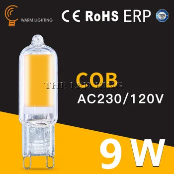 9W 12W G9 LED Light Bulbs Dimmable 220V COB Glass LED Lamps Replace Halogen Bulb for Pendant Lighting Fixture Chandeliers
9W 12W G9 LED Light Bulbs Dimmable 220V COB Glass LED Lamps Replace Halogen Bulb for Pendant Lighting Fixture Chandeliers