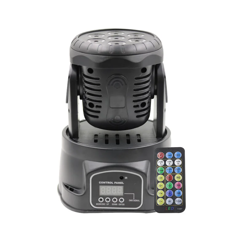 7 Lens Full Cocolor LED Par Light Moving Head Light 4in 2 DMX Stage Lighting Effect for Music Party Light with Remote Control
7 Lens Full Cocolor LED Par Light Moving Head Light 4in 2 DMX Stage Lighting Effect for Music Party Light with Remote Control