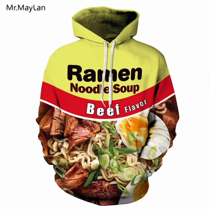 Mr.MayLan 2018 Spring Autumn Funny Print Beef Noodle Soup 3D Hoodie Casual Hip Hop Hooded Sweatshirts Streetwear Jackets 5XL
Mr.MayLan 2018 Spring Autumn Funny Print Beef Noodle Soup 3D Hoodie Casual Hip Hop Hooded Sweatshirts Streetwear Jackets 5XL