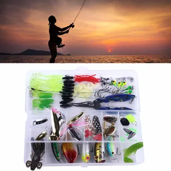 110pcs/set Fish Lure Set Lead Sinker Fishhook Lifelike Fish Shrimp Shape Artificial Lure altwater Freshwater Fishing Accessory
110pcs/set Fish Lure Set Lead Sinker Fishhook Lifelike Fish Shrimp Shape Artificial Lure altwater Freshwater Fishing Accessory